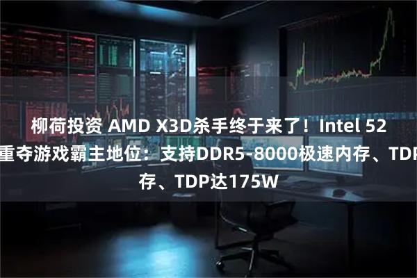 柳荷投资 AMD X3D杀手终于来了！Intel 52核怪兽将重夺游戏霸主地位：支持DDR5-8000极速内存、TDP达175W